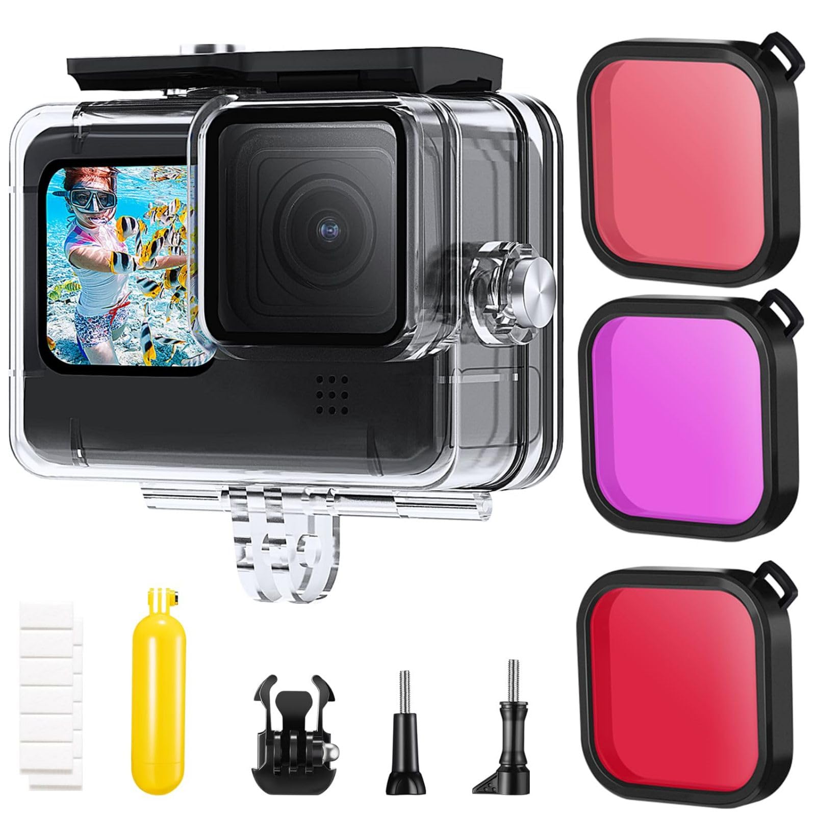 GoPro12 防水ケース マウント セット GoPro12 防水ケース マウント セット